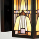 Buitenwandlantaarn Inglenook 1-lamps kunstglas IP44 brons (3)