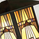 Buitenwandlantaarn Inglenook 1-lamps kunstglas IP44 brons (4)