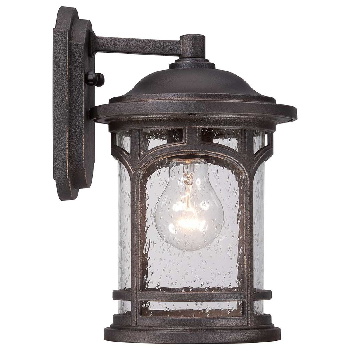 Marblehead utendørs vegglampe 1-lyskilde Klassisk IP44 Bronse 18x21cm (6)