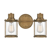 Vägglampa Riggs 2-ljus IP44 Mässing (1)