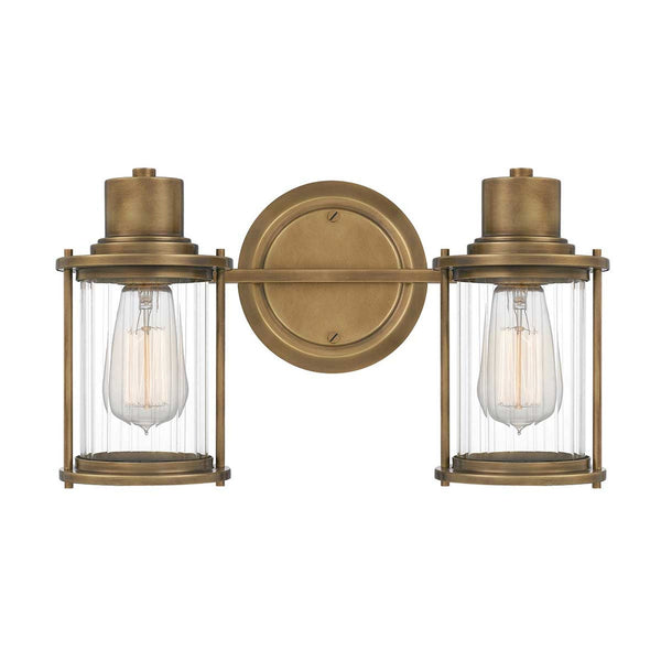 Aplique Riggs de 2 luces IP44 latón (1)