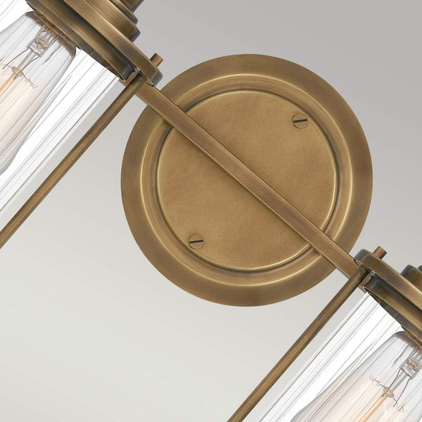 Aplique Riggs de 2 luces IP44 latón (3)