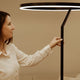 s.luce Ring LED-Stehleuchte Ø 60cm mit Touchdimmer