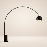 Lampe arc design de balle avec pied en marbre moderne