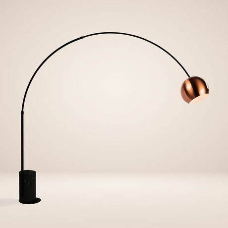 s.luce Ball lampe à arc design avec pied en marbre moderne