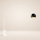 Ball Design-Bogenlampe mit Marmorfuß modern