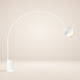 s.luce Ball Design-Bogenlampe mit Marmorfuß modern