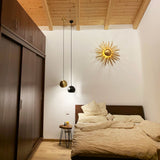 Ball pendant lamp interchangeable shade