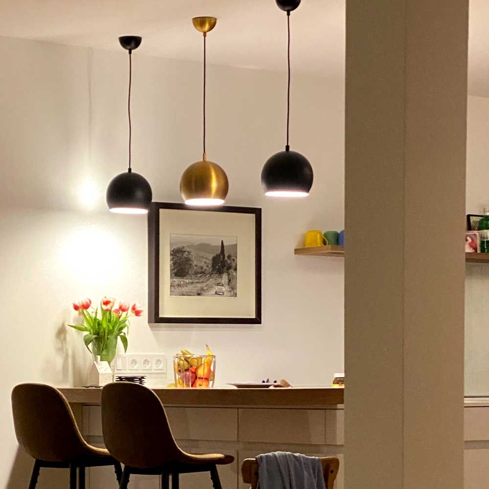 s.luce Ball pendant light interchangeable shade