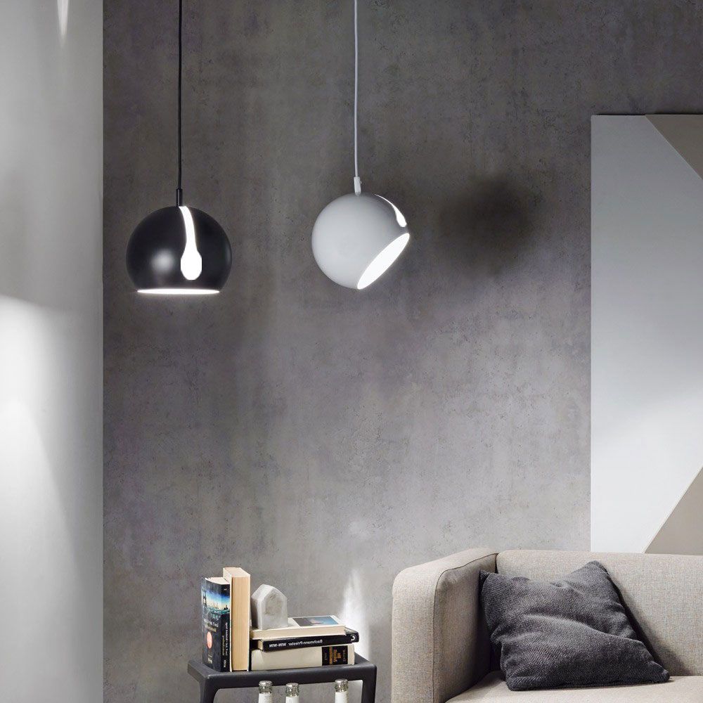s.luce Ball pendant light interchangeable shade