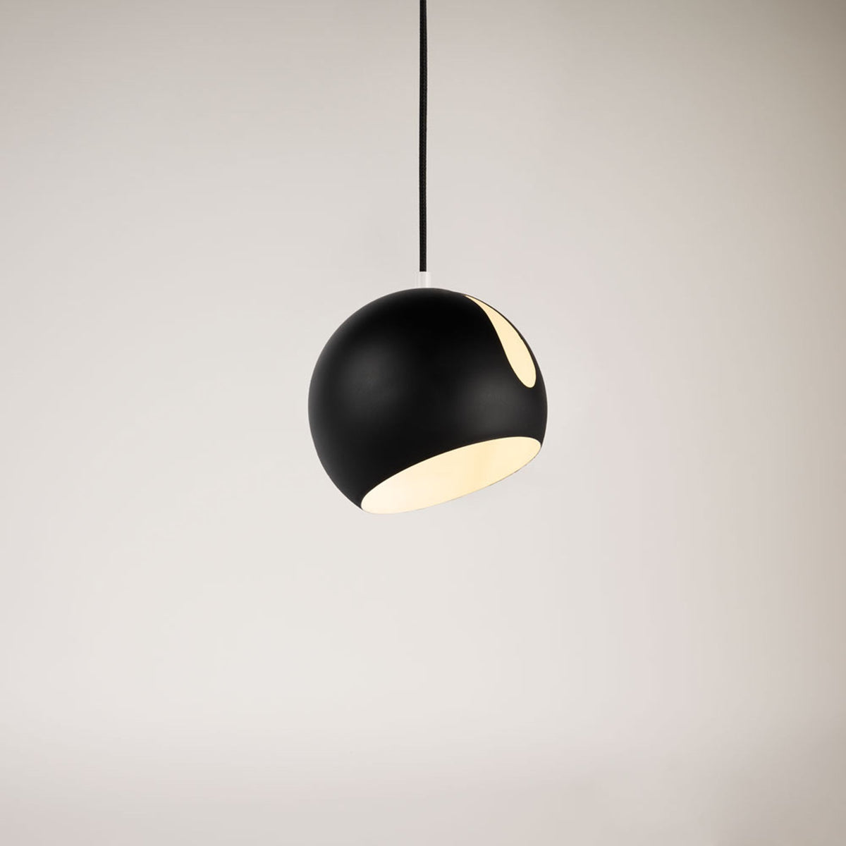 s.luce Lâmpada pendente de metal Ball com abajur rotativo e intercambiável 