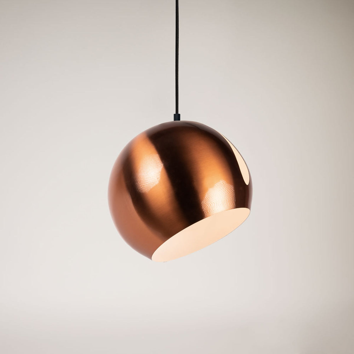 s.luce Lâmpada pendente de metal Ball com abajur rotativo e intercambiável 