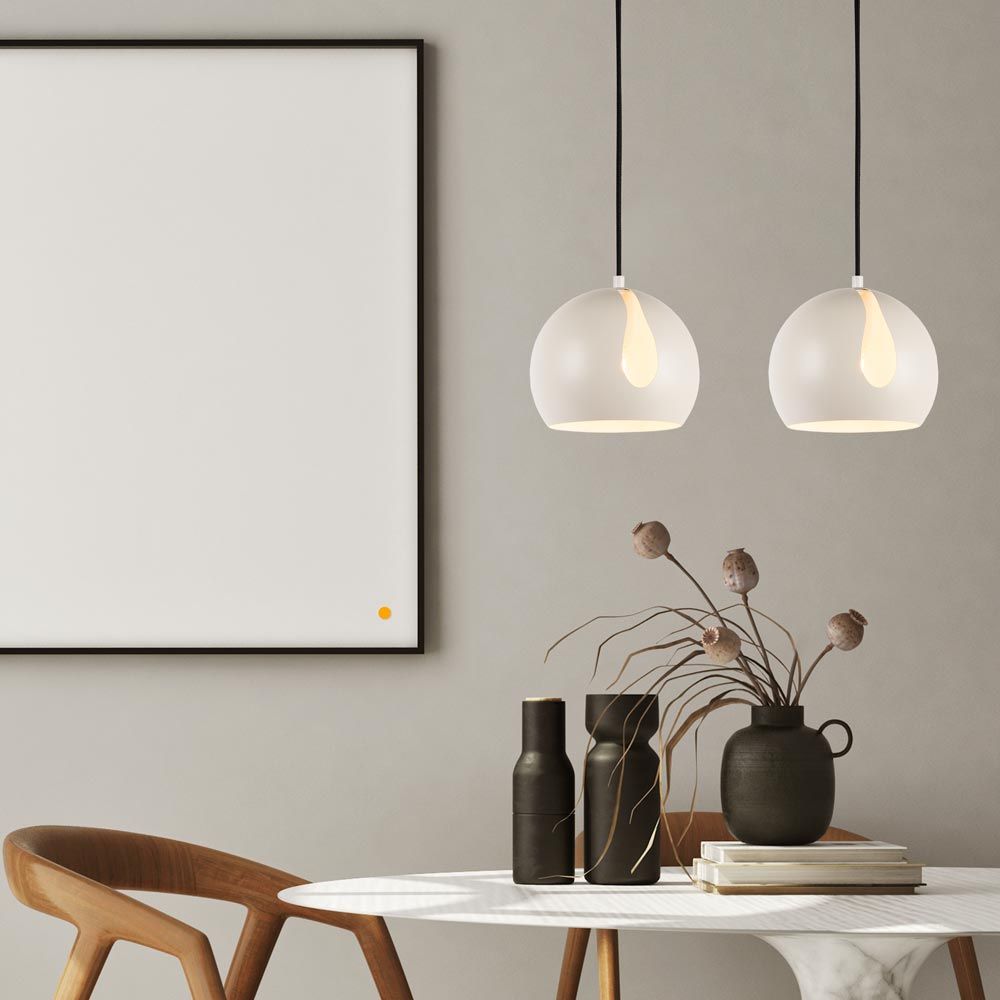 s.luce Ball pendant light interchangeable shade