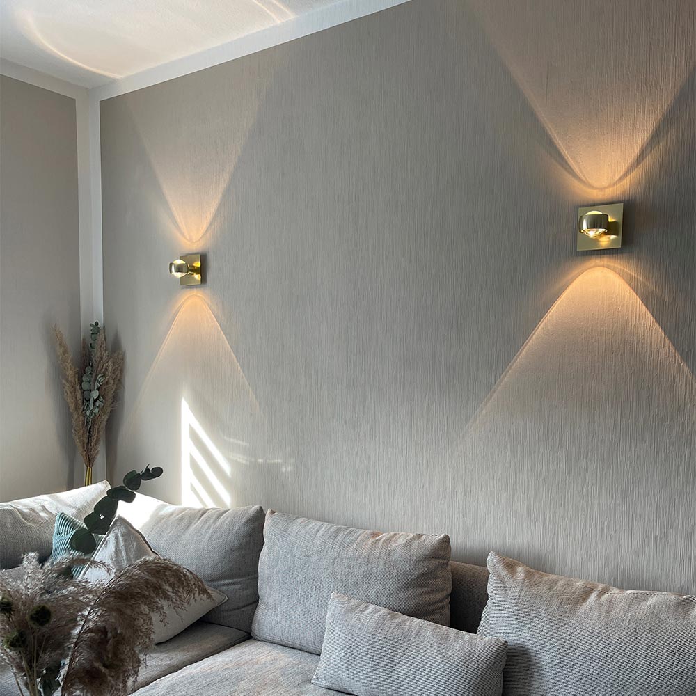 s.luce Stralende wandlamp Up&Down met lenzen