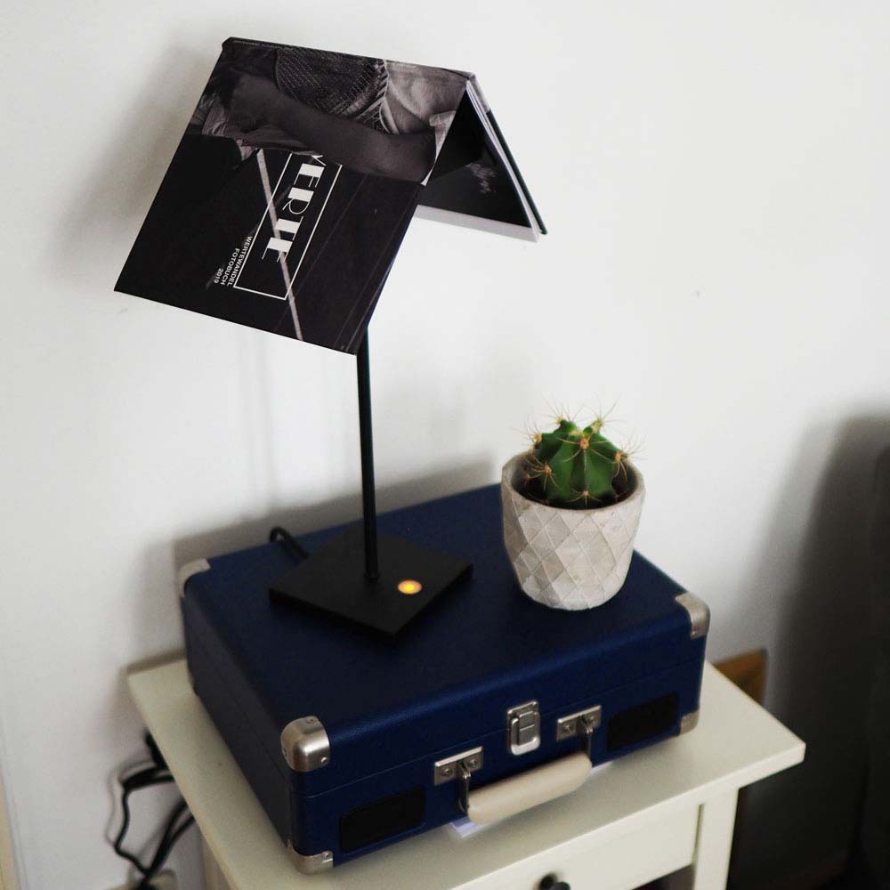 Book LED book stand table lamp with touch dimmer &amp; sensor