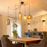 Cruet glass pendant lamp Up &amp; Low