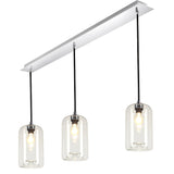 Cruet glass pendant light 3-bulb