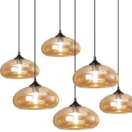 Cruet multi-bulb pendant light