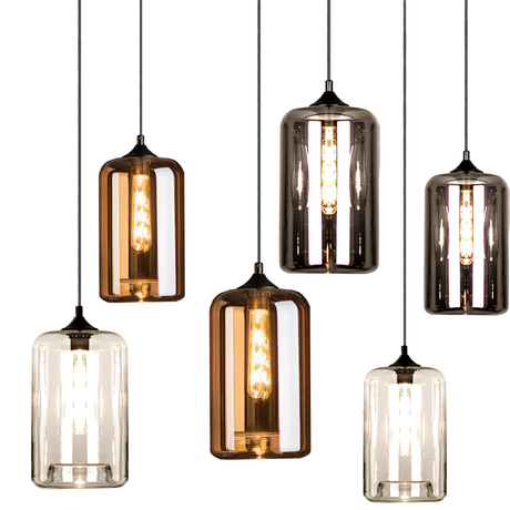 Cruet multi-bulb pendant light