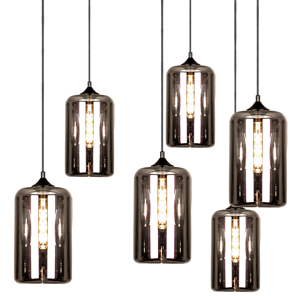 Cruet multi-bulb pendant light