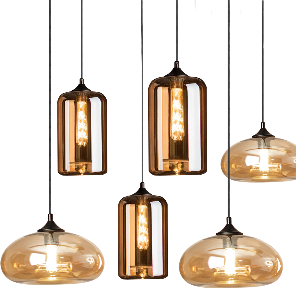 Cruet multi-bulb pendant light