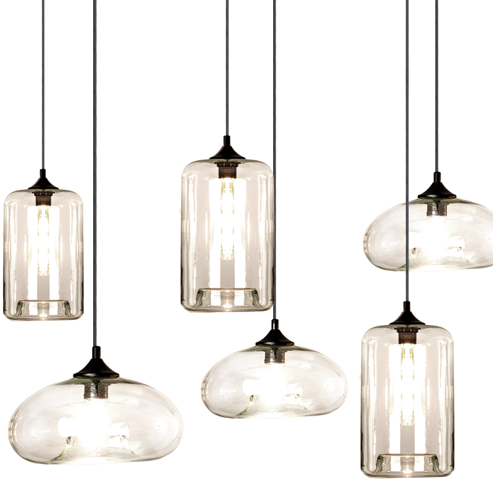 Cruet multi-bulb pendant light