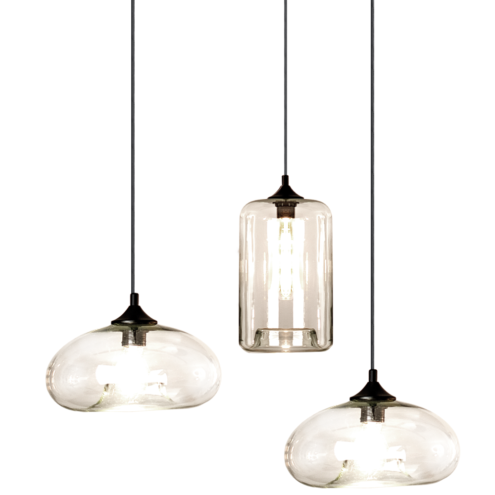 Cruet multi-bulb pendant light