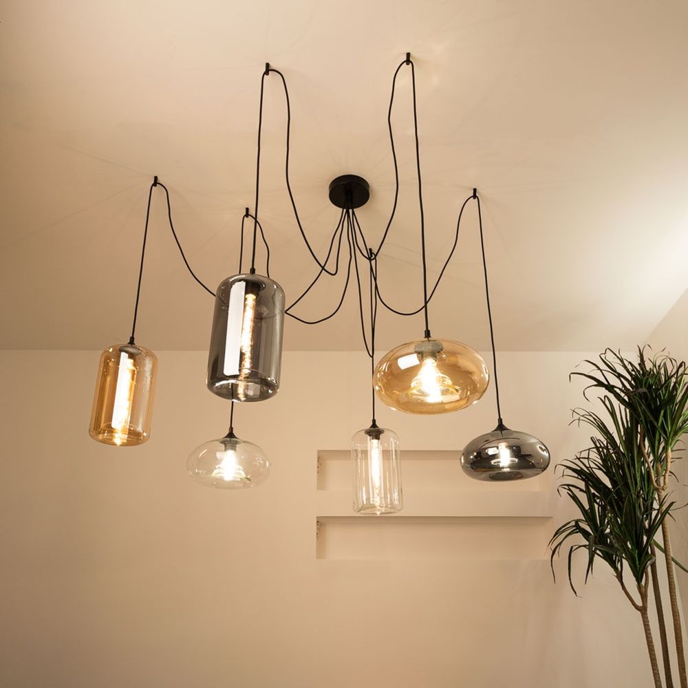 Cruet multi-bulb pendant light