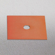 s.luce Piastra decorativa adatta a Beam 12x12 cm in arancione con foro per la personalizzazione della lampada da parete.