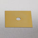 s.luce-dekkplate som passer til Beam 12x12 cm i gullfarget design.