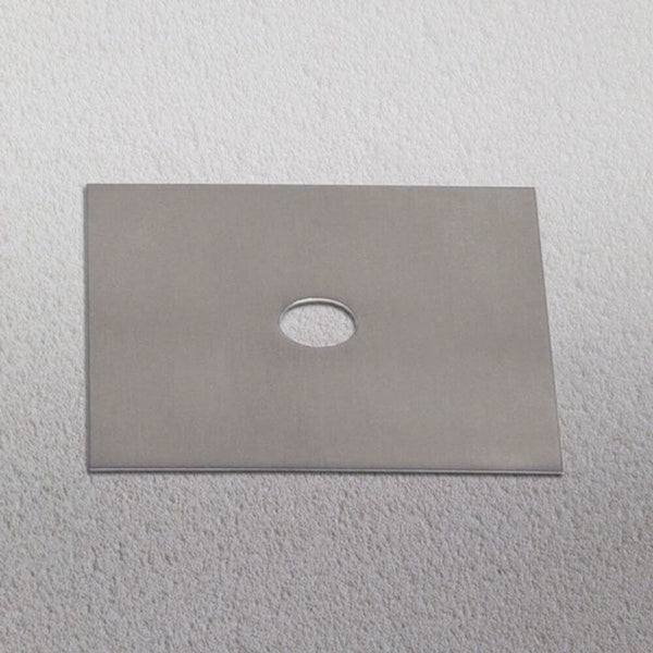 s.luce Dekoplaat passend bij Beam 12x12cm in zilver met centraal gat.