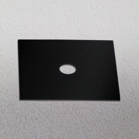 s.luce Piastra decorativa adatta a Beam 12x12 cm in elegante nero con apertura ovale.