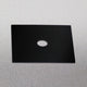 s.luce-dekkplate som passer til Beam 12x12 cm i elegant svart med oval utskjæring.