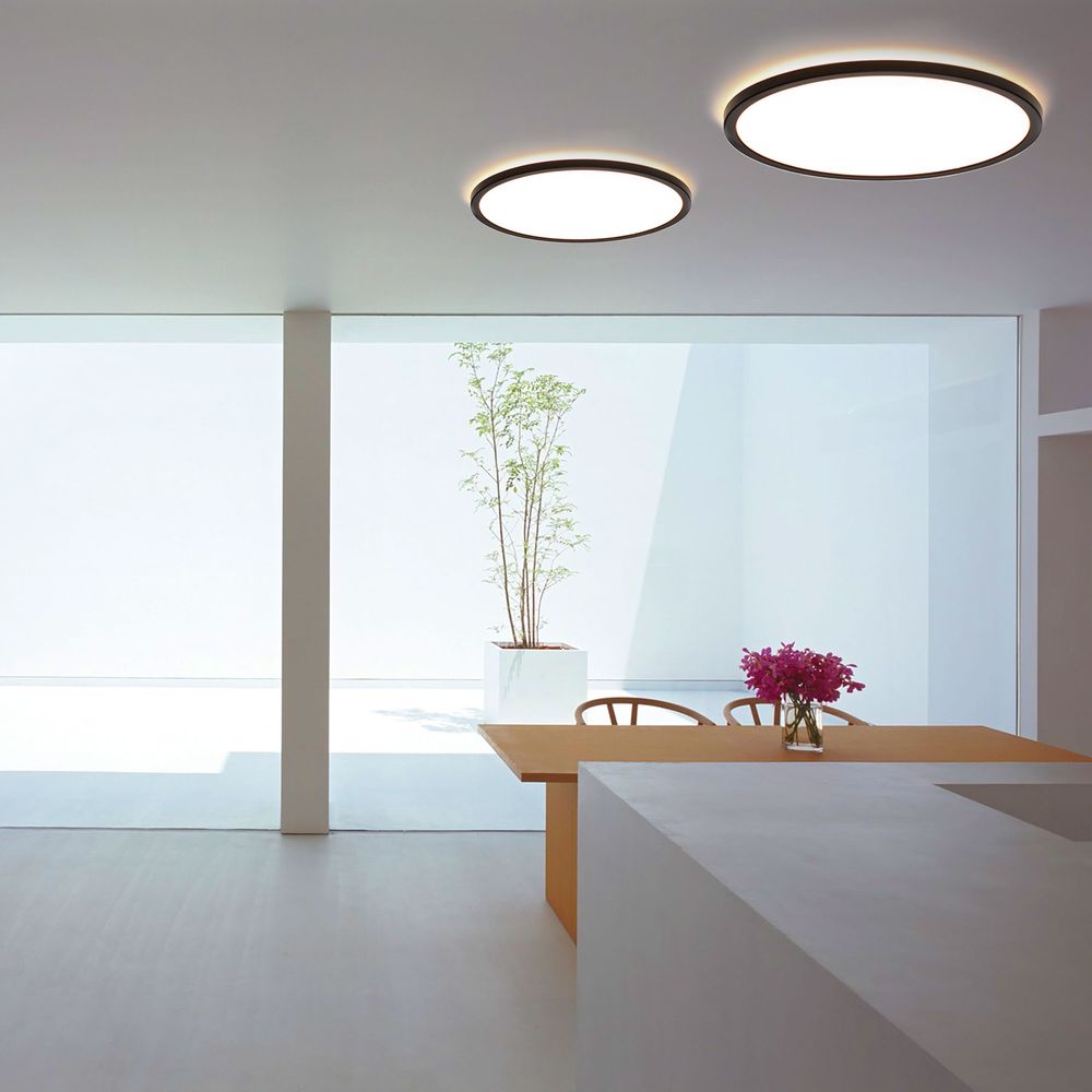 Disk 35cm LED ceiling light warm white