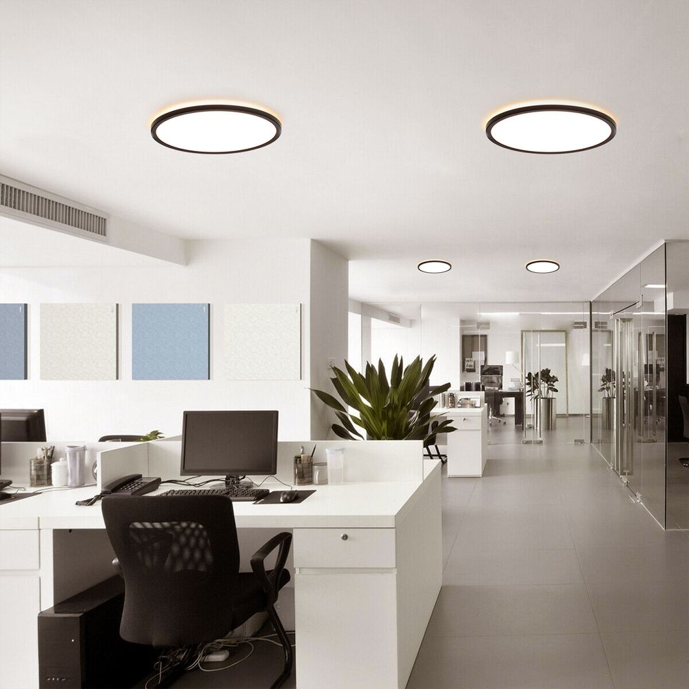 Disk 35cm LED ceiling light warm white