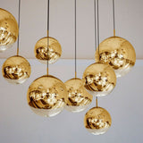 Fairy mirror ball pendant light