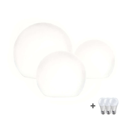 s.luce Globe set garden globe lights