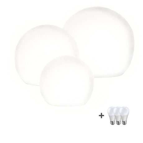 s.luce Globe set garden globe lights
