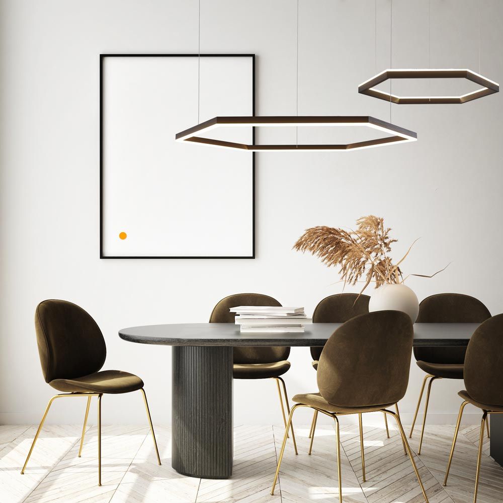 Hexa Ø 100cm LED pendant light direct or indirect