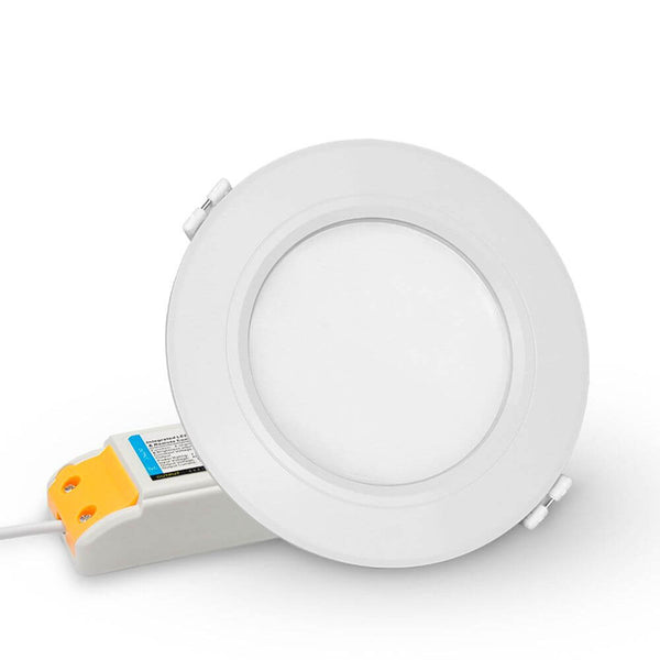 LED-Einbaupanel Ø14cm 720lm RGB + CCT in modernem Design mit dimmbaren Funktionen.