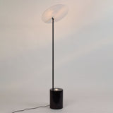 LED floor lamp Plate with marble base &amp; reversible reflector