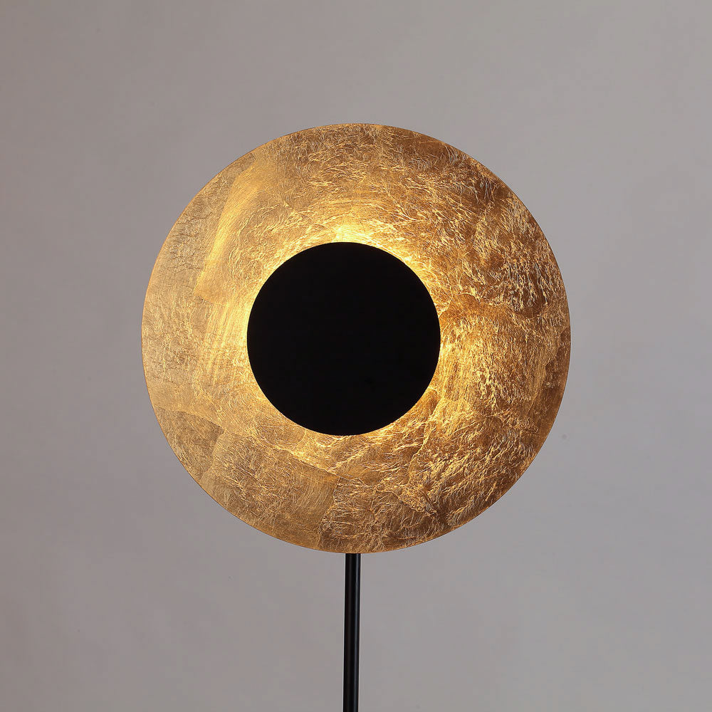 LED floor lamp Plate with marble base &amp; reversible reflector