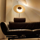 LED floor lamp Plate with marble base &amp; reversible reflector