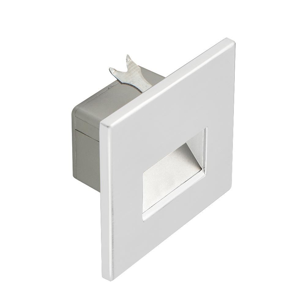 s.luce LED infälld vägglampa Box 60lm