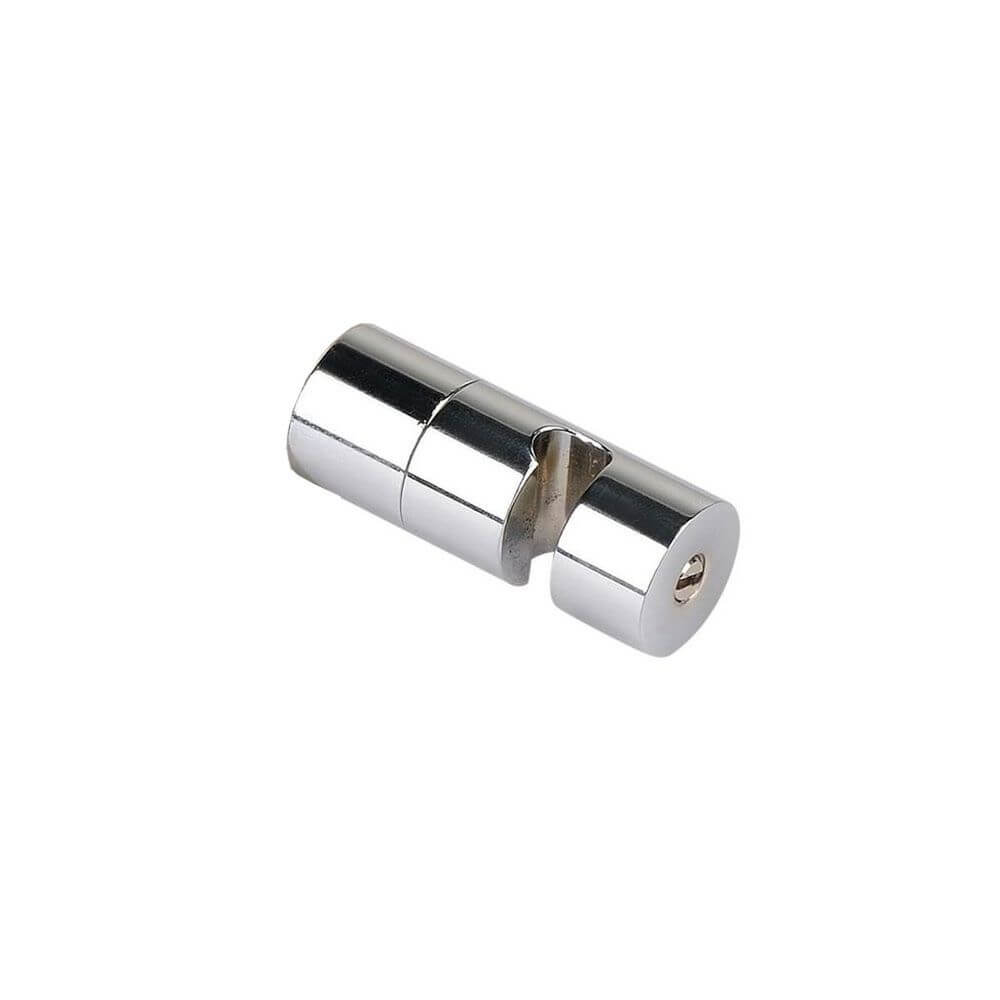 s.luce Modular distance hanger for pendant lights, silver connector element for flexible suspension of pendant lights.