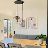 Modular hanging light canopy with 3 or 5 lights