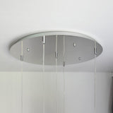 Modular hanging light canopy with 3 or 5 lights