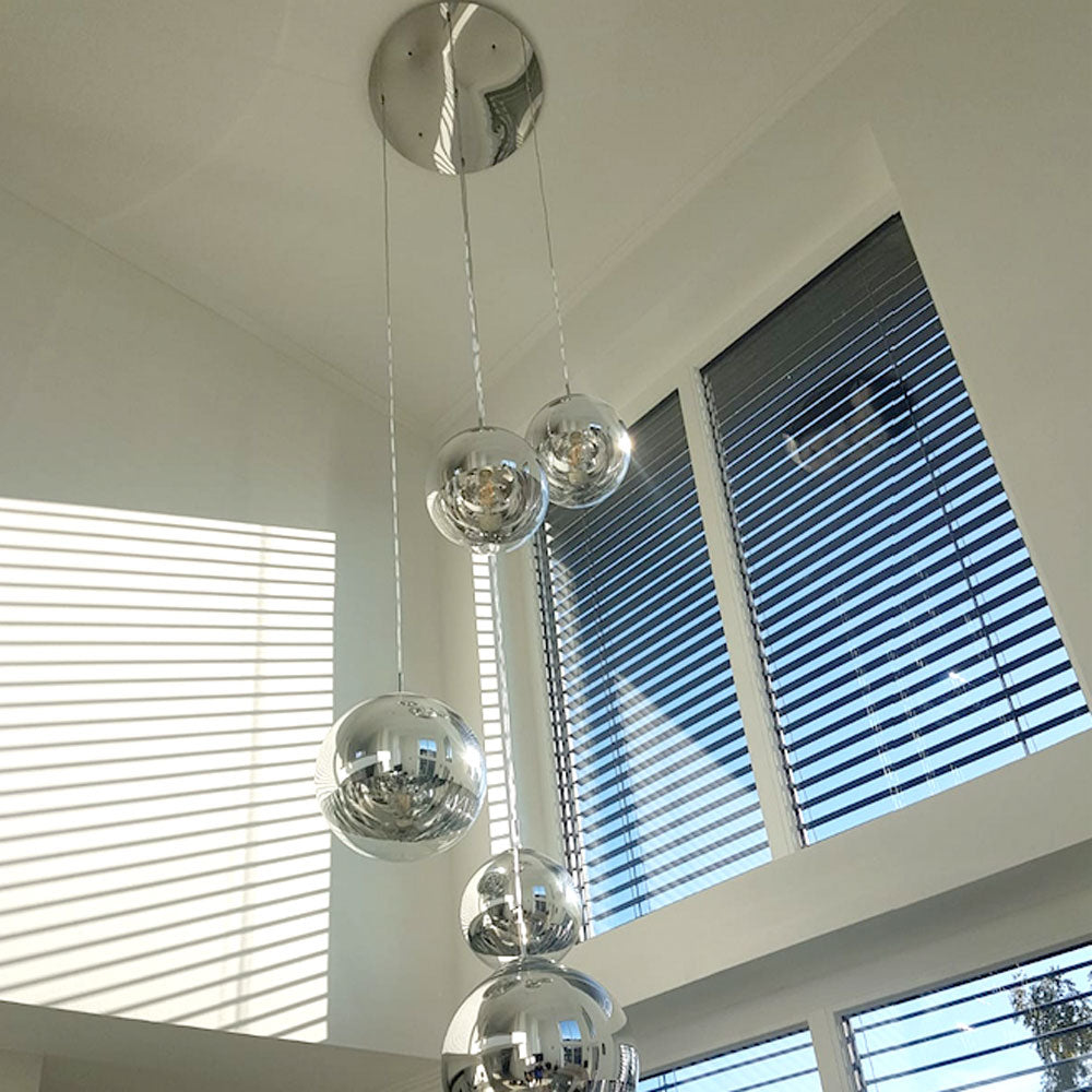 Modular hanging light canopy with 3 or 5 lights