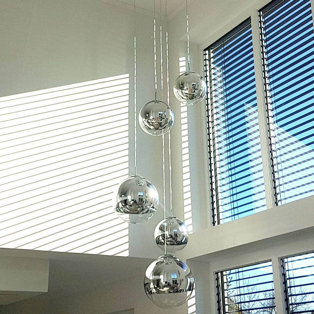 Modular hanging light canopy with 3 or 5 lights