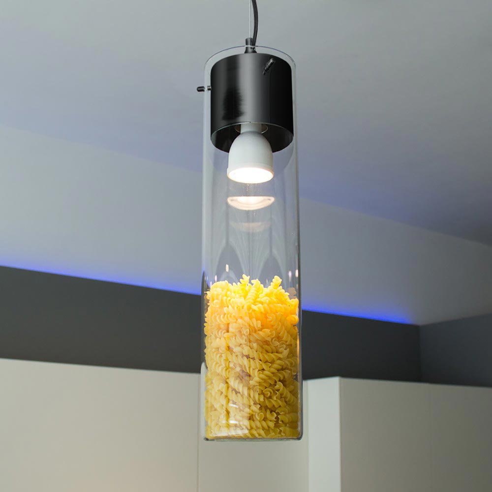 s.luce Lampa wisząca MyLight z wyświetlaczem cylindrycznym 40 cm